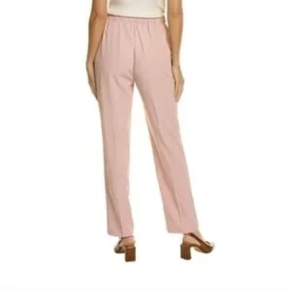 Area Stars Everly High Waist Blush Pink Stretch Trousers NWT Size Large - Picture 14 of 15